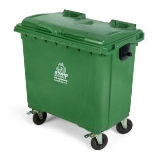 green wheelie bin 770 liter without pedal