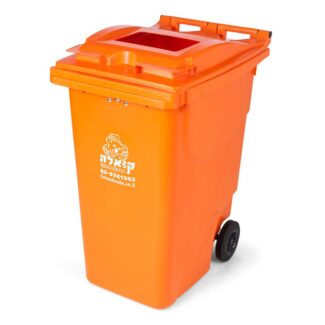 orange wheelie bin 360 liter packges recycling