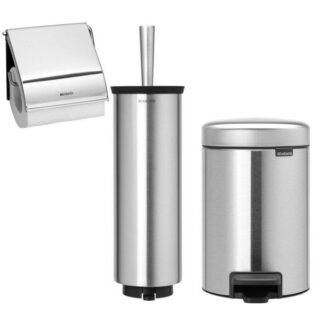 סט לשירותים לבן Brabantia: פח פדל 3 ליטר NewIcon - B115