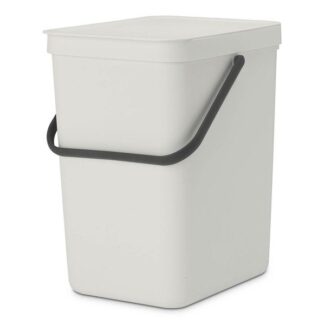 brabantia sort and go waste bin 25l light grey 10 y 214400 1